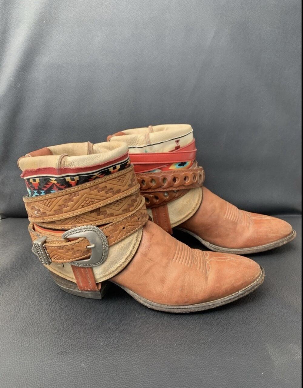 Tony Lama Western Cowboy Boots Womens Sz 9